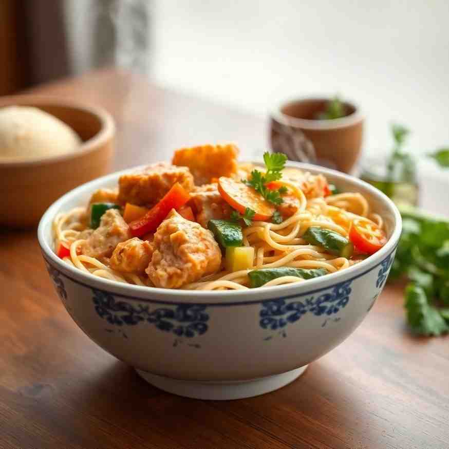 Algerian Rechta Chicken Noodles & Veggies